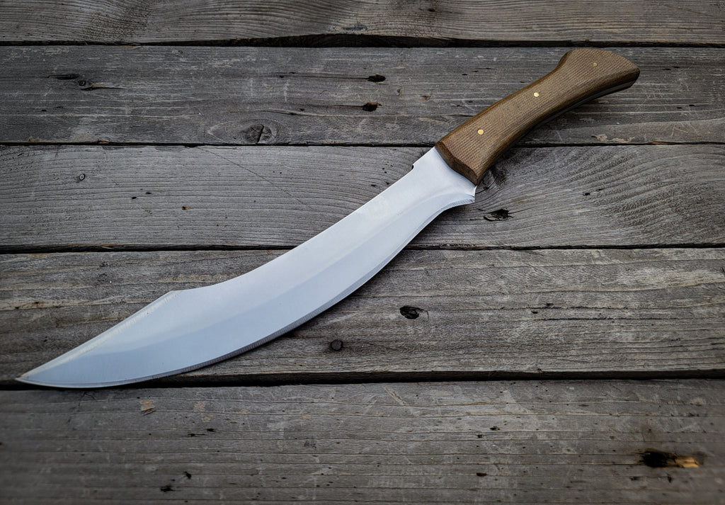 Custom Handmade Full Tang Machete with Leather Sheath