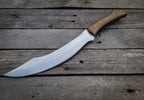 Custom Handmade Full Tang Machete with Leather Sheath