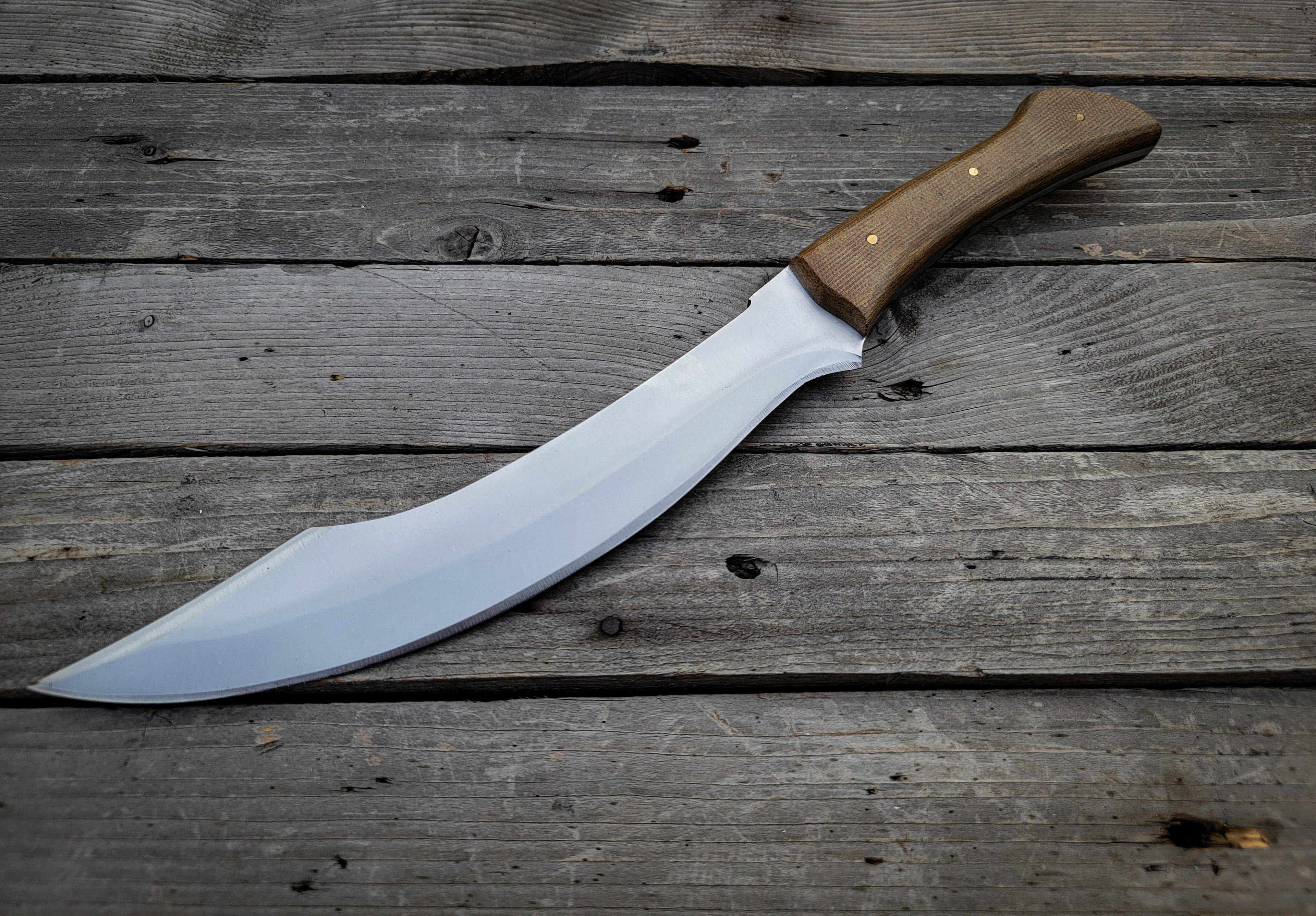 Custom Handmade Full Tang Machete with Leather Sheath