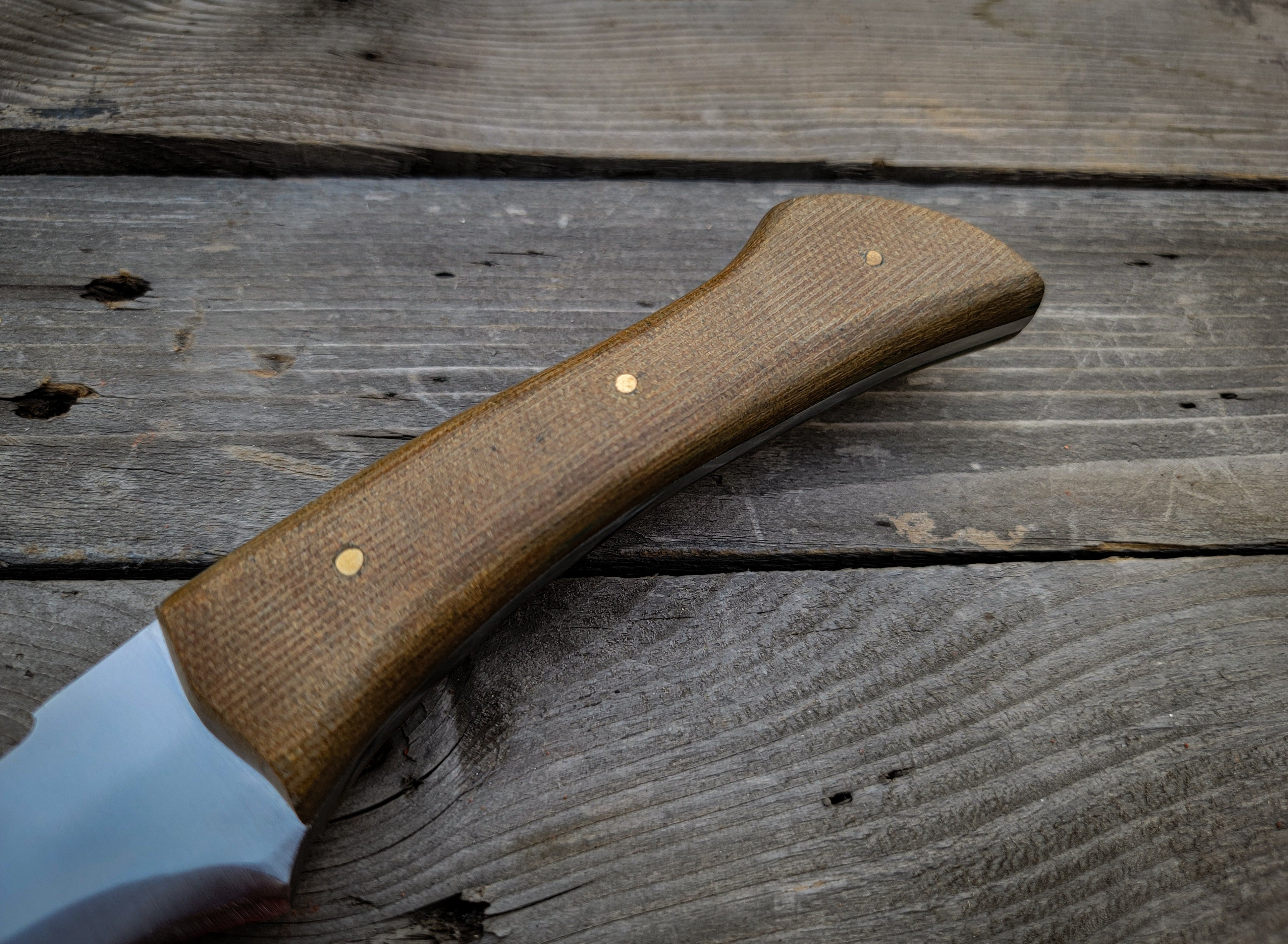 Custom Handmade Full Tang Machete with Leather Sheath