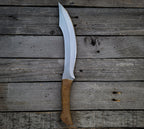 Custom Handmade Full Tang Machete with Leather Sheath