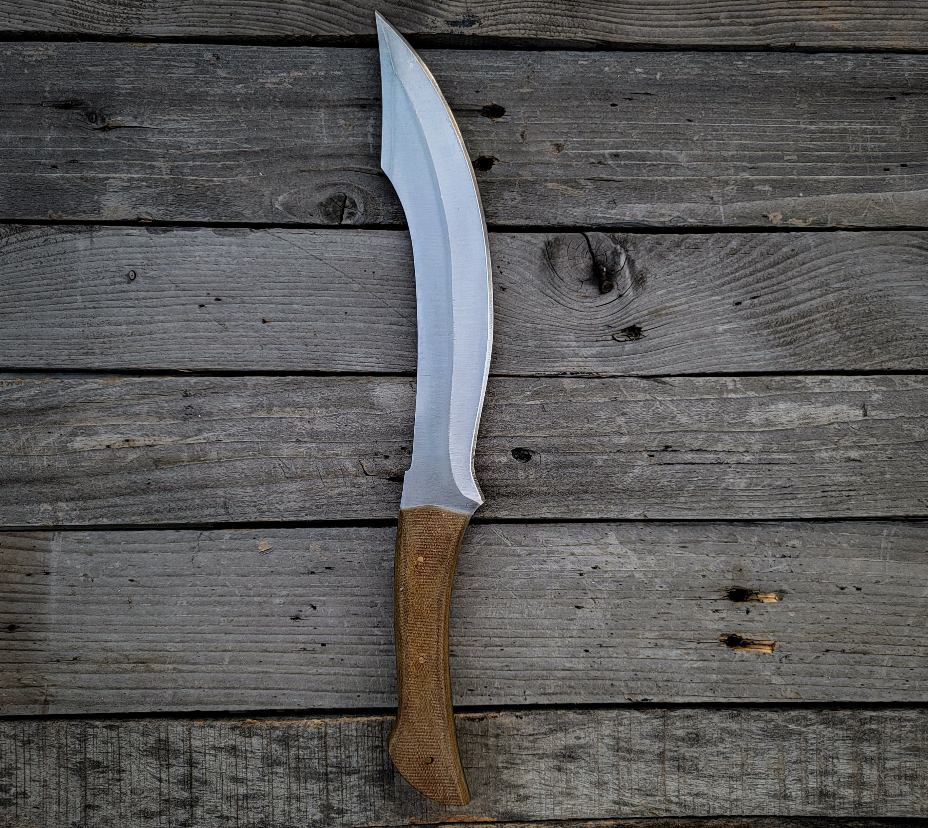 Custom Handmade Full Tang Machete with Leather Sheath