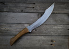 Custom Handmade Full Tang Machete with Leather Sheath