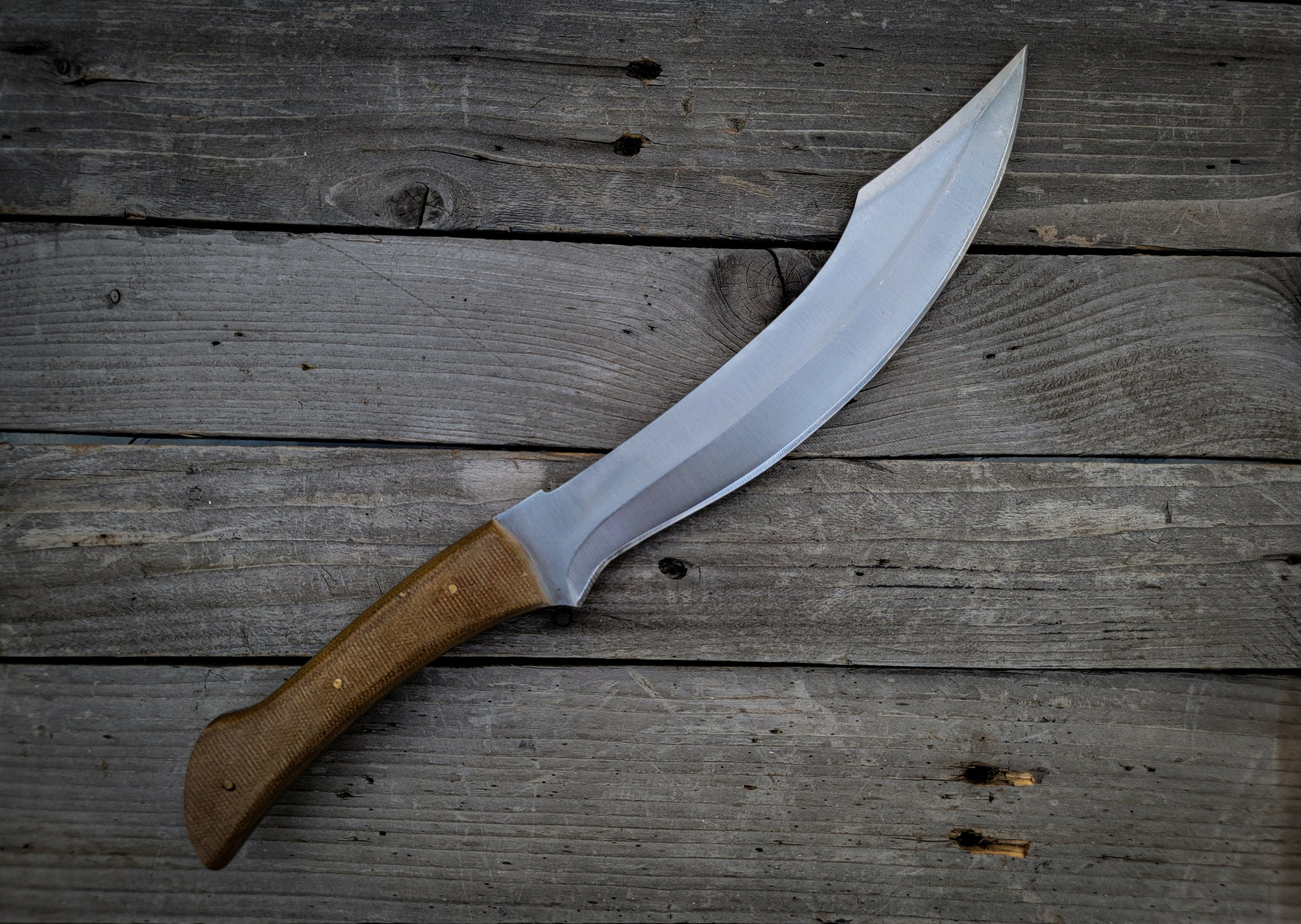 Custom Handmade Full Tang Machete with Leather Sheath