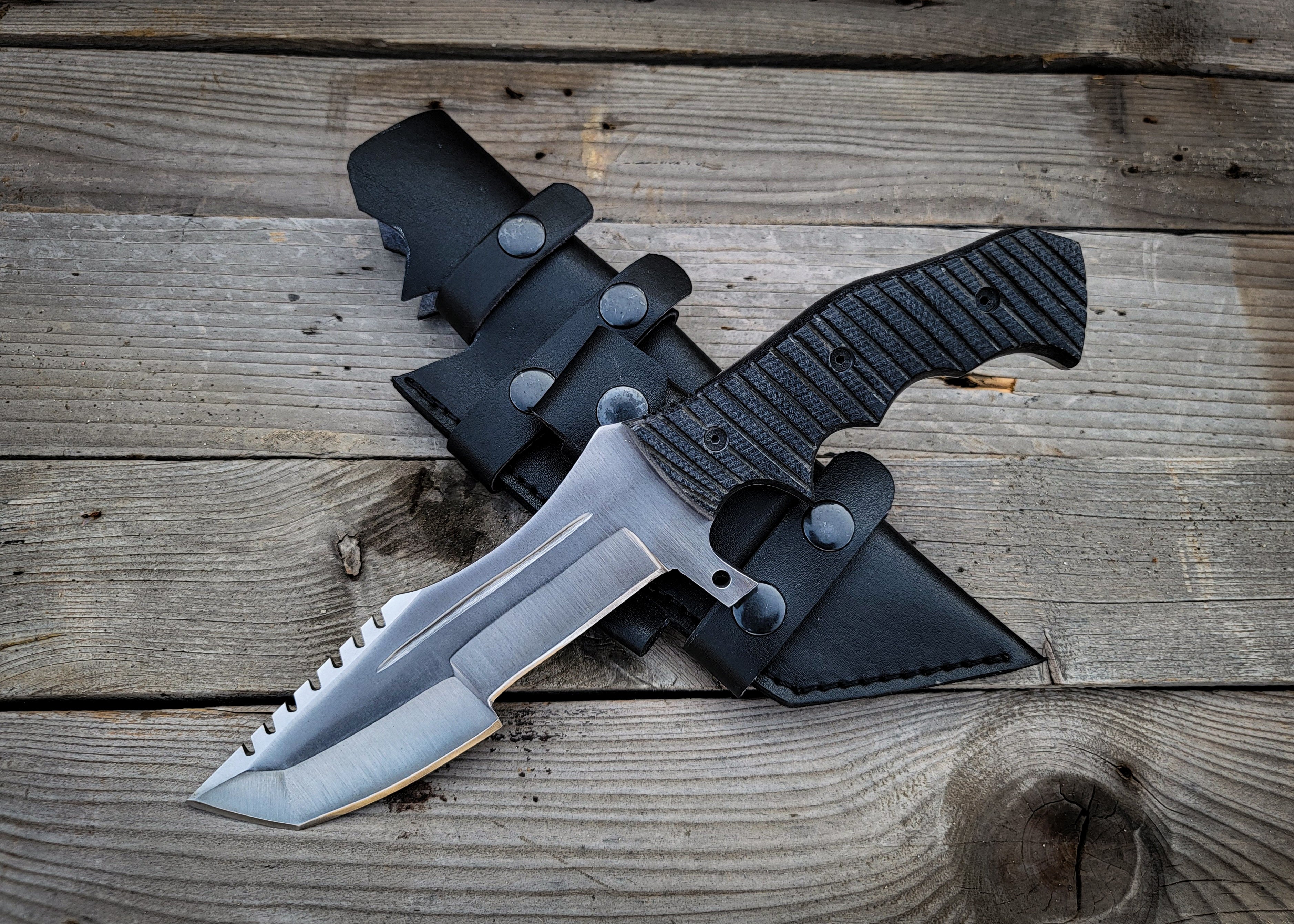 Tom Brown Tracker: Handmade Full Tang Fixed Blade Hunting Knife