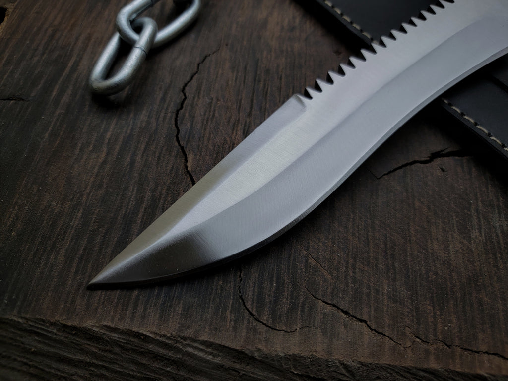 Handmade Resident Evil 1 Replica Knife with Leather Sheath
