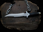 Handmade Resident Evil 1 Replica Knife with Leather Sheath
