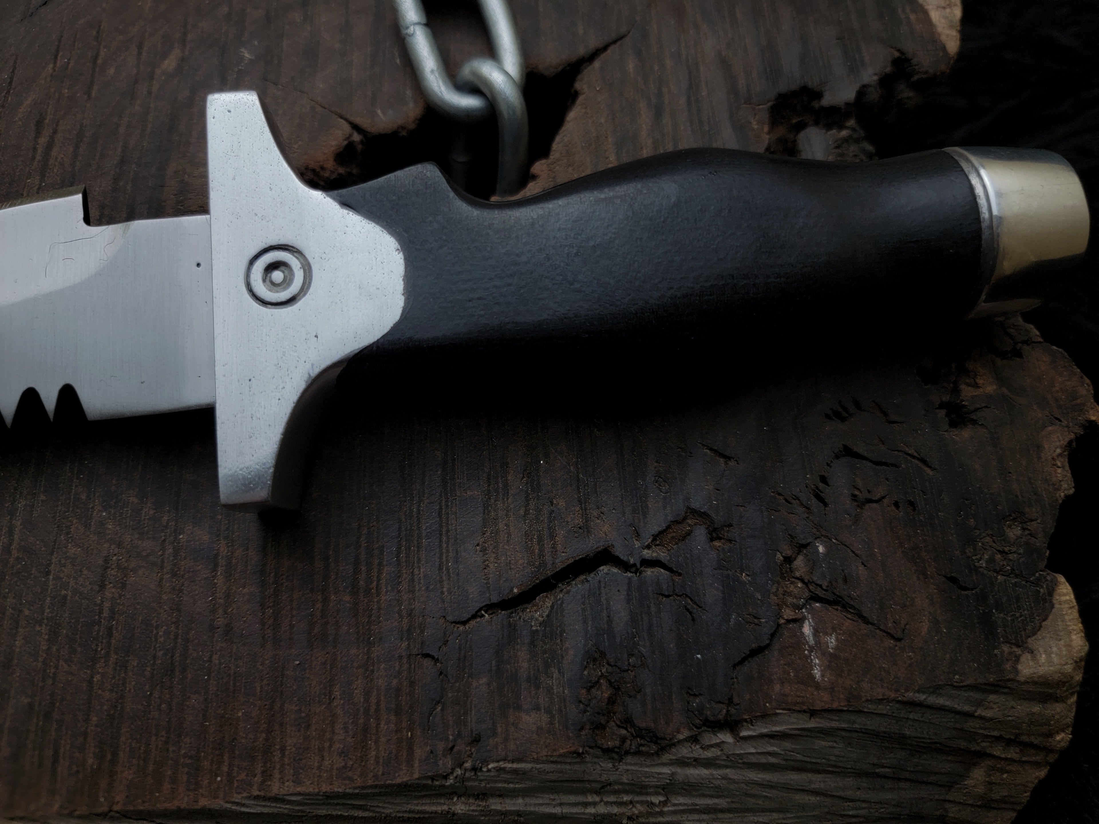 Handmade Resident Evil 1 Replica Knife with Leather Sheath