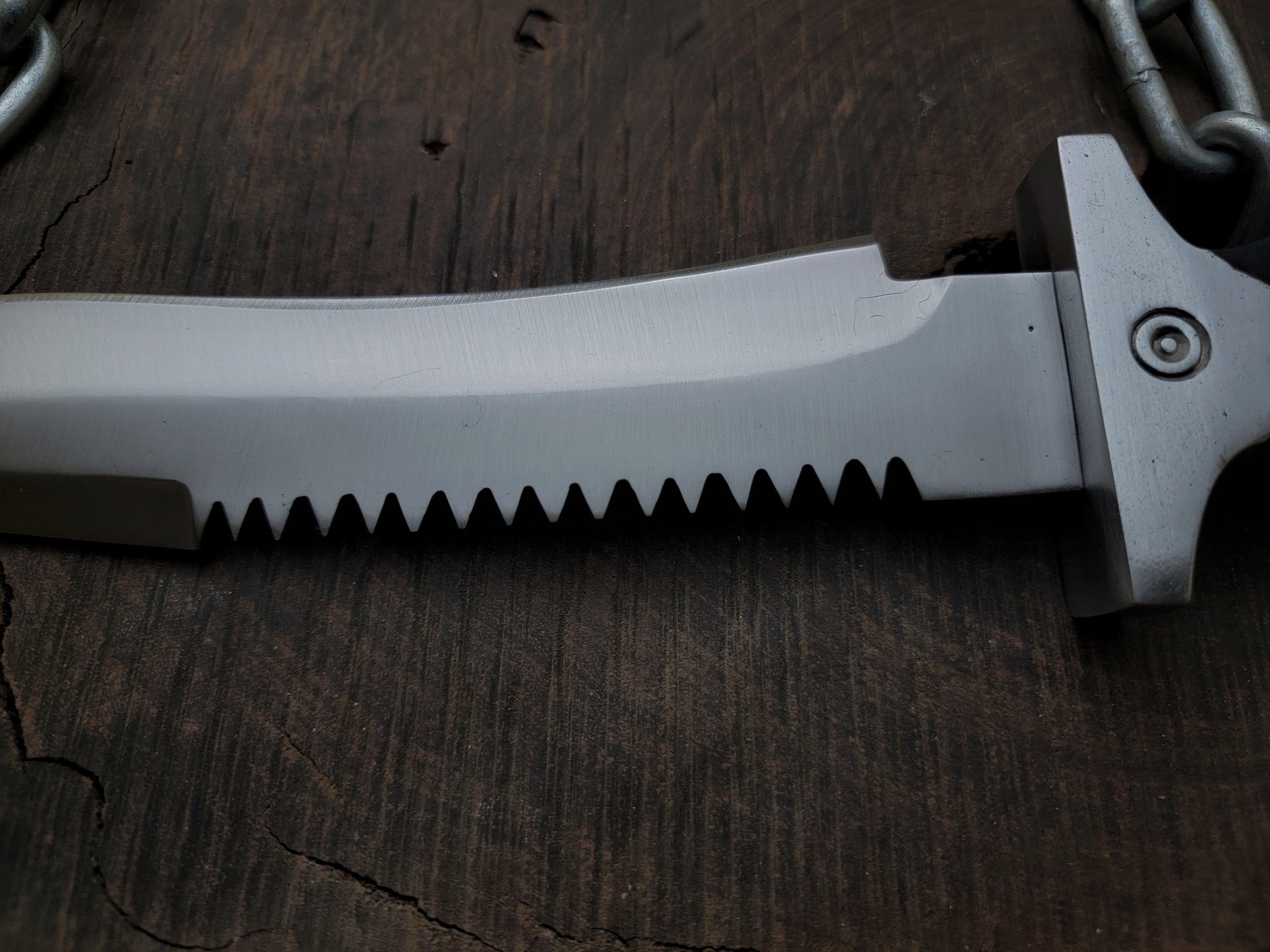 Handmade Resident Evil 1 Replica Knife with Leather Sheath