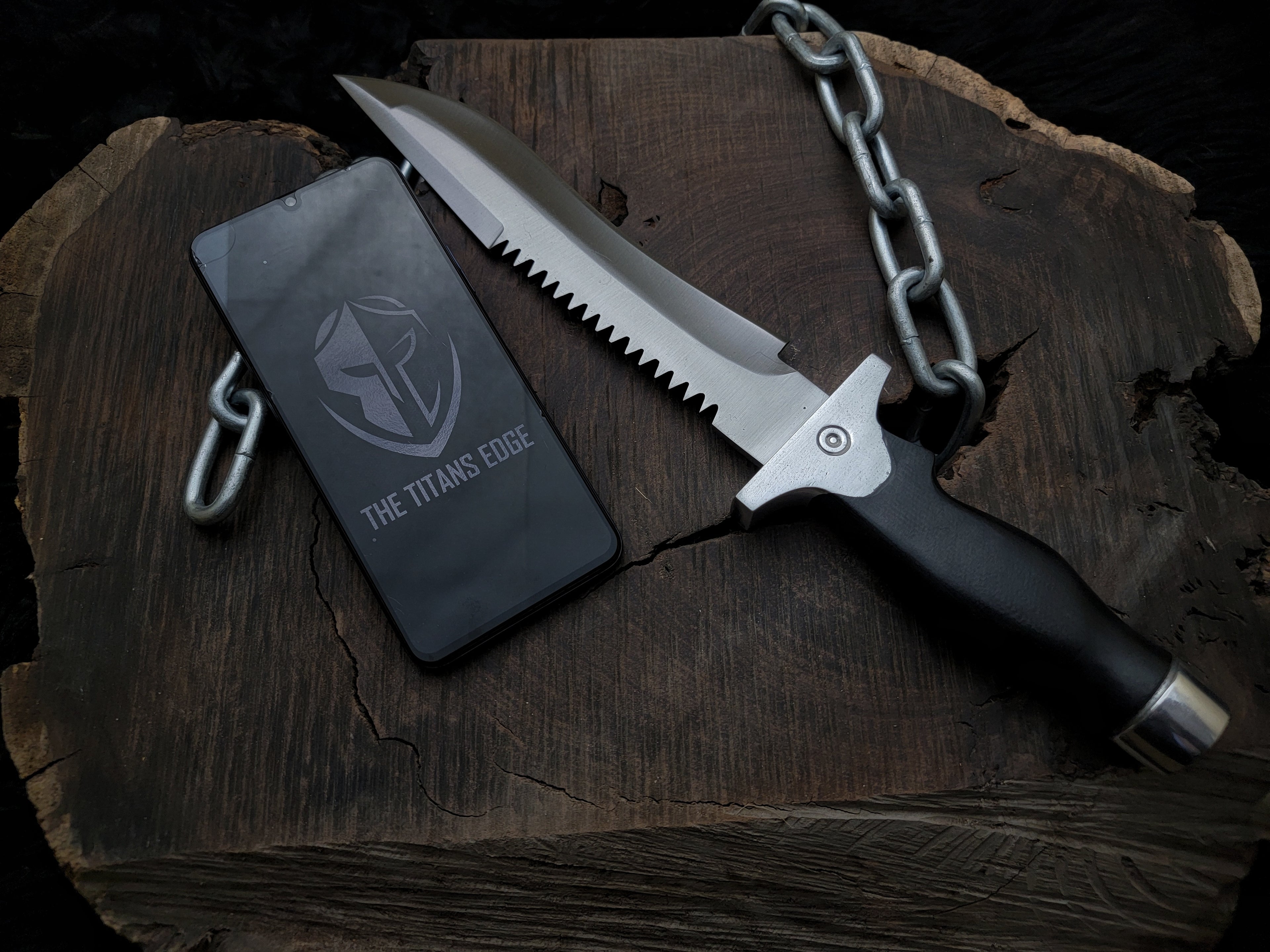 Handmade Resident Evil 1 Replica Knife with Leather Sheath