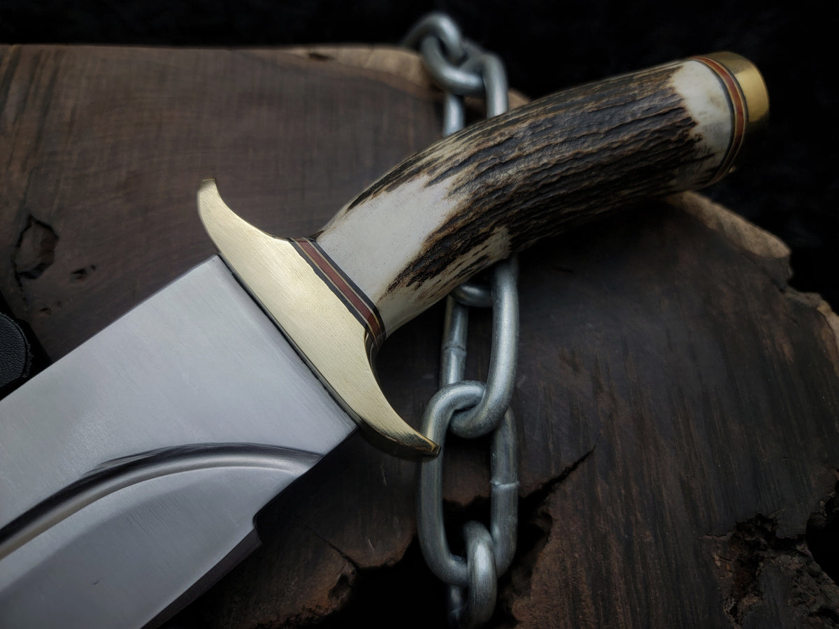 Brad Pitt Movie Bullet Train The Wolf's Replica Knife with Leather Sheath