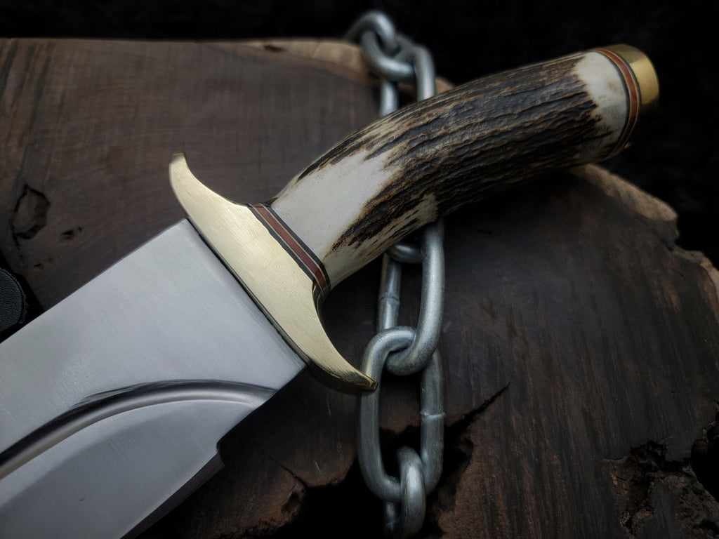Brad Pitt Movie Bullet Train The Wolf's Replica Knife with Leather Sheath