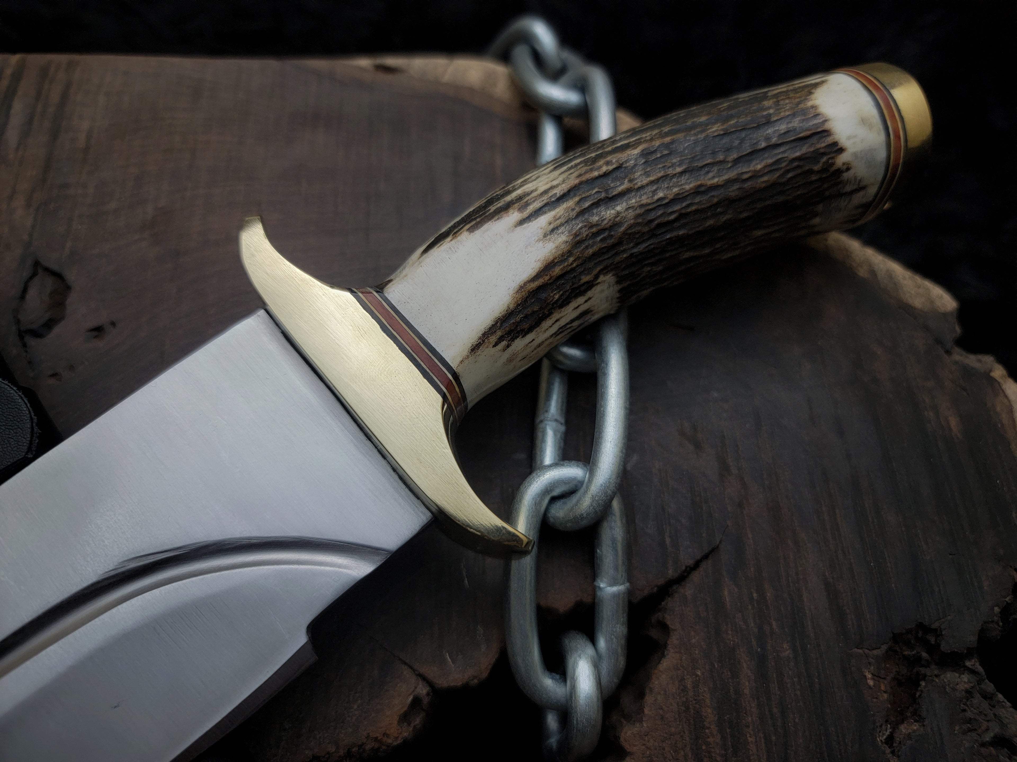 Brad Pitt Movie Bullet Train The Wolf's Replica Knife with Leather Sheath