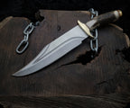 Brad Pitt Movie Bullet Train The Wolf's Replica Knife with Leather Sheath