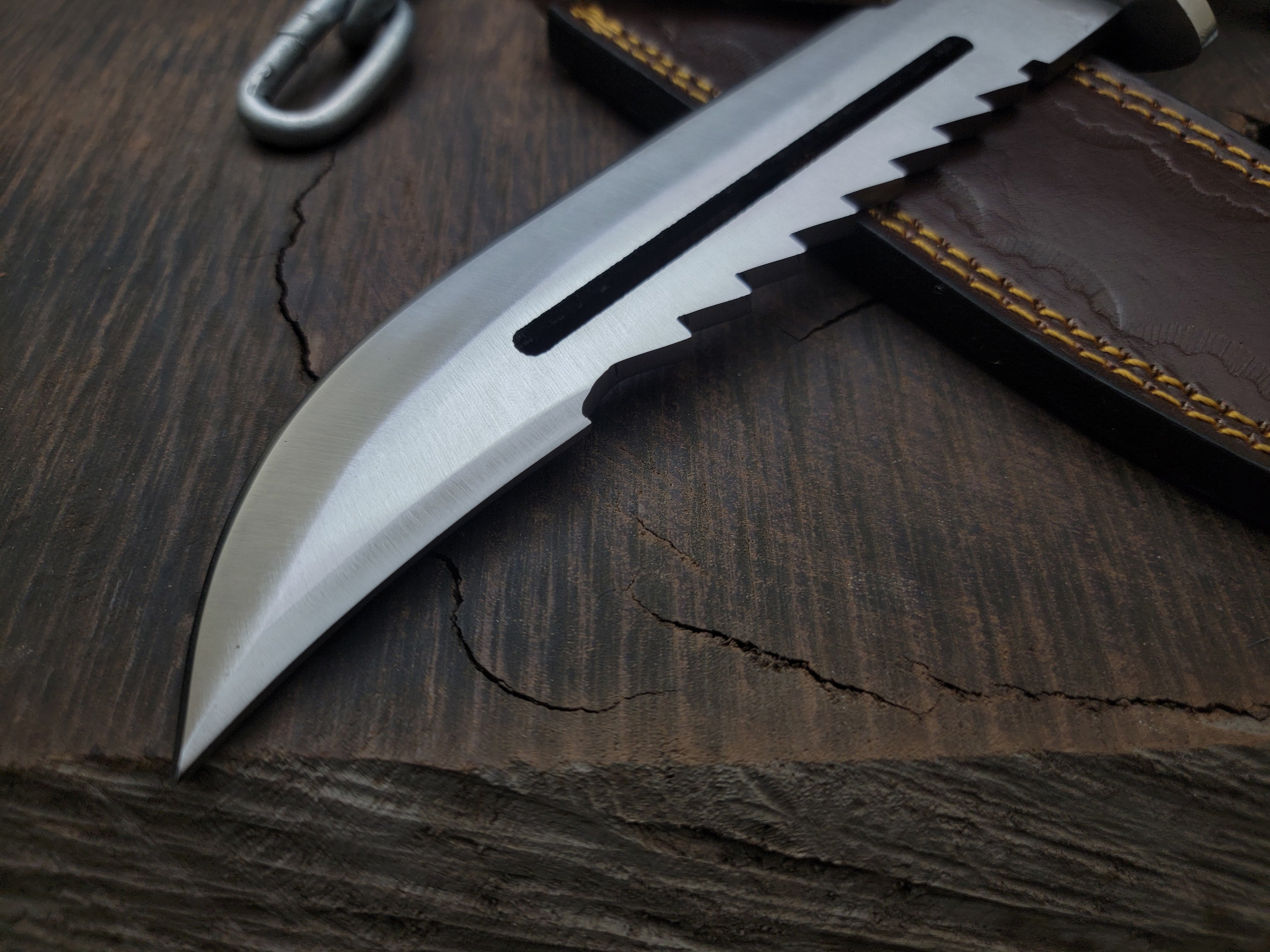 Metal Gear Solid 3 Replica Knife with Leather Sheath | Snake Eater Replica knife