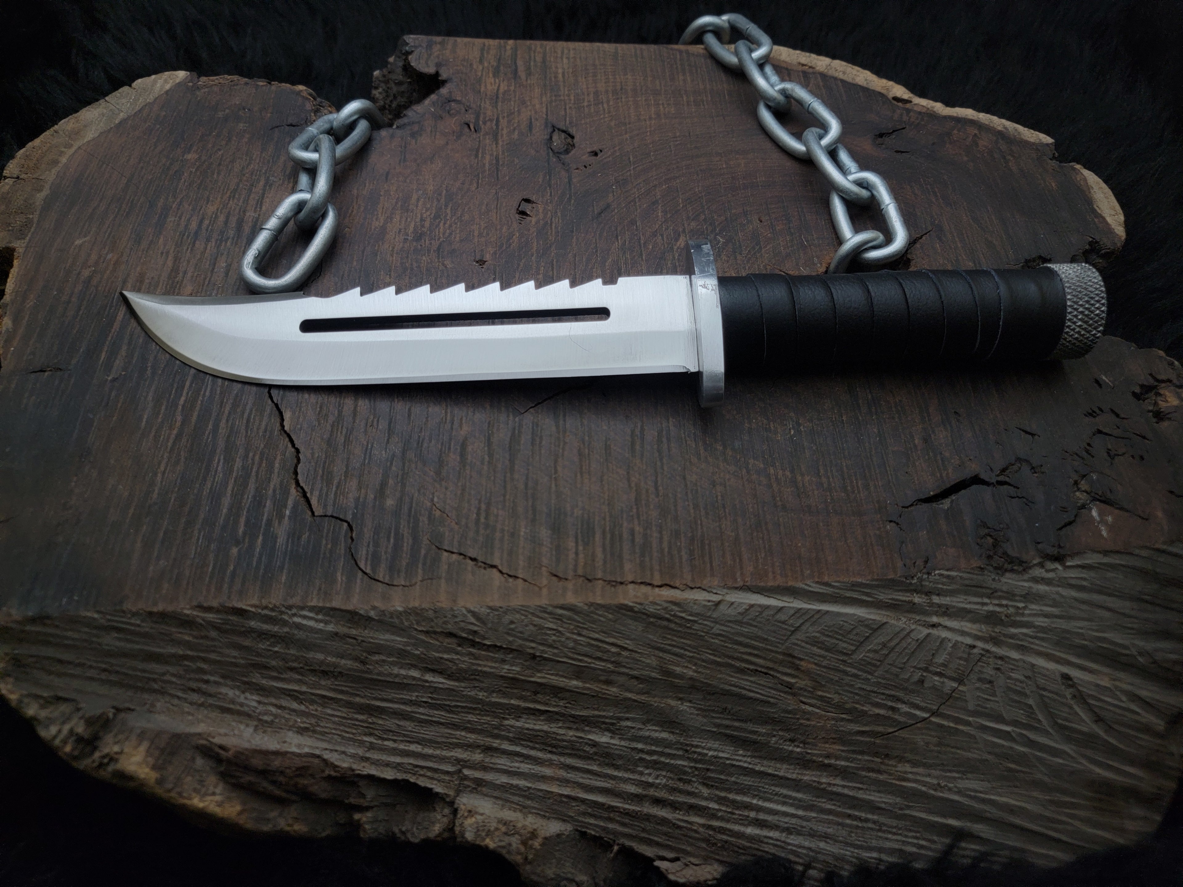 metal gear solid knife Metal Gear Solid 3 Replica Knife with Leather Sheath