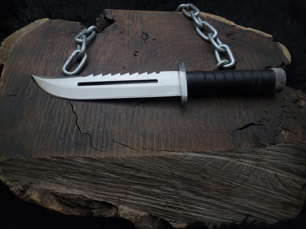 Metal Gear Solid 3 Replica Knife with Leather Sheath | Snake Eater Replica knife