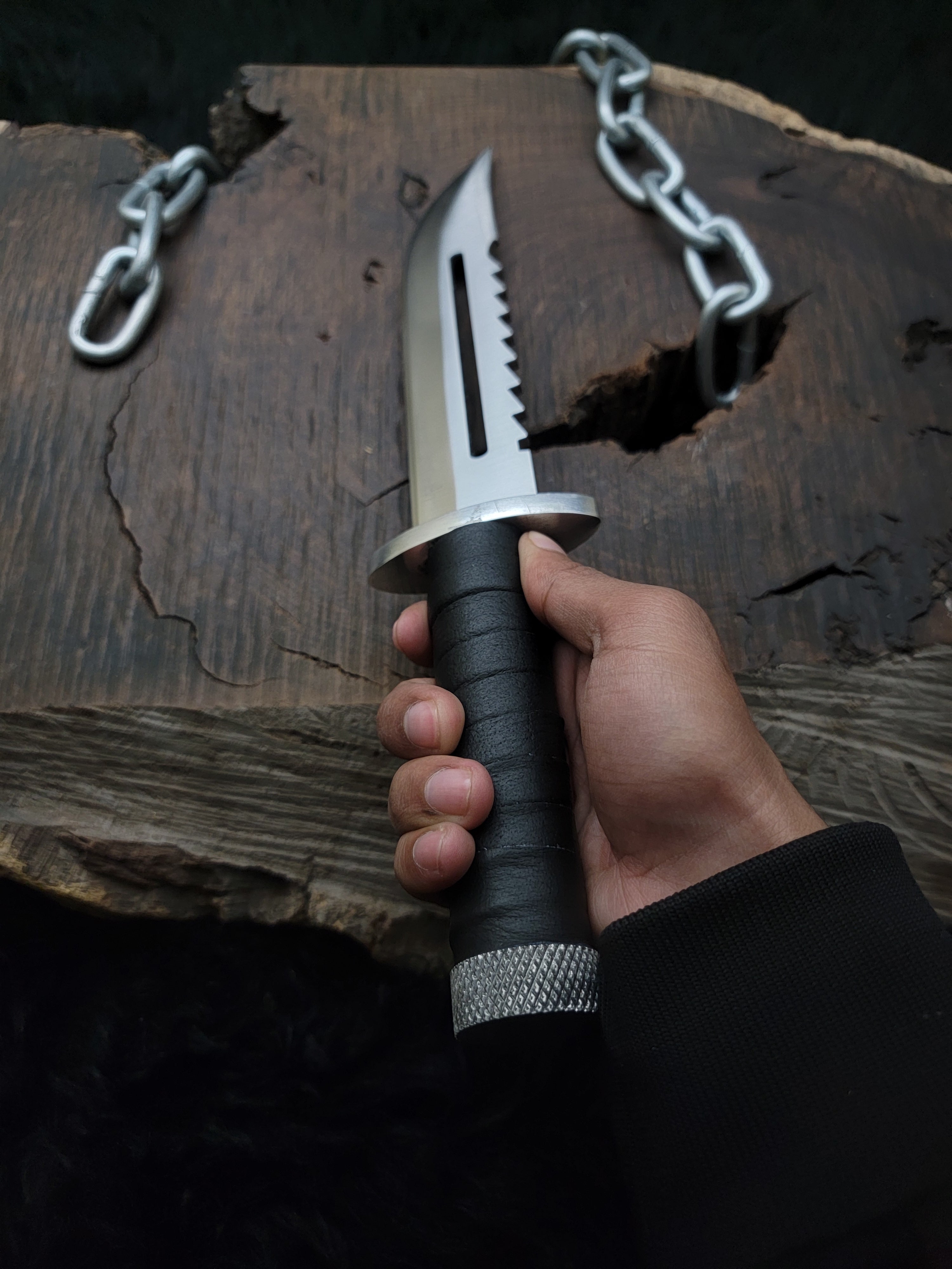 Metal Gear Solid 3 Replica Knife with Leather Sheath