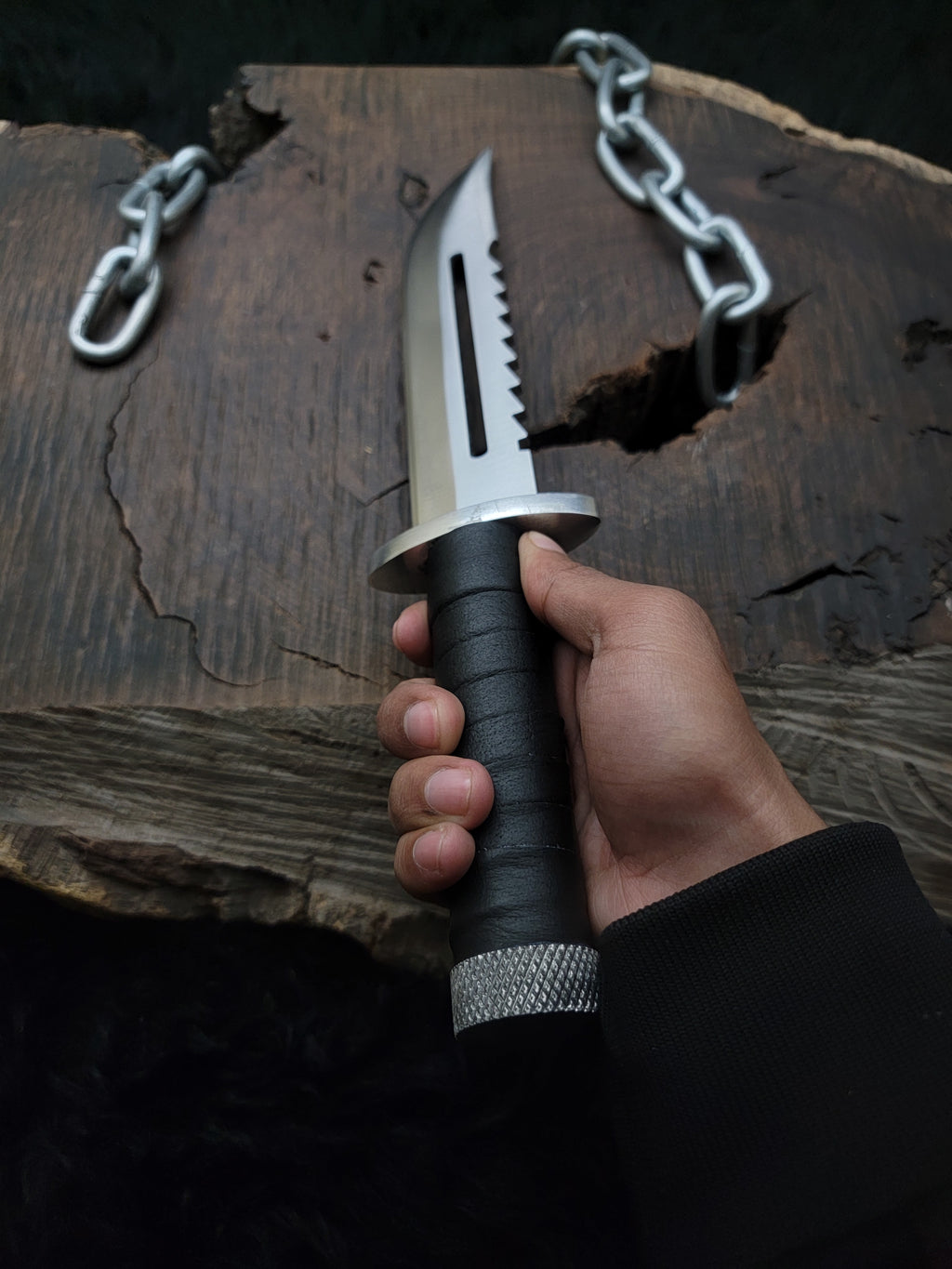 Metal Gear Solid 3 Replica Knife with Leather Sheath | Snake Eater Replica knife