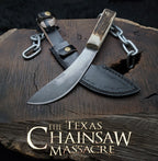 The Texas Chain Saw Massacre Movie Replica Knife with Leather Sheath