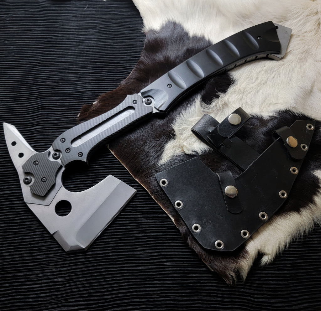 Resident Evil Requiem Replica Axe (Upgraded Version) – Leon Kennedy Hatchet with Leather Sheath