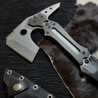Resident Evil Requiem Replica Axe (Upgraded Version) – Leon Kennedy Hatchet with Leather Sheath