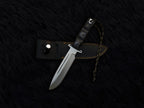 Custom Handmade The Walking Dead Daryl Dixon Replica Knife with Leather Sheath | Full Tang | Stainless Steel | G10 Micarta Handle