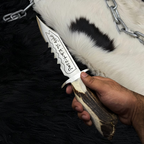 Handmade Supernatural Ruby's Demon Killing Knife | Replica Angel Blade with Leather Sheath