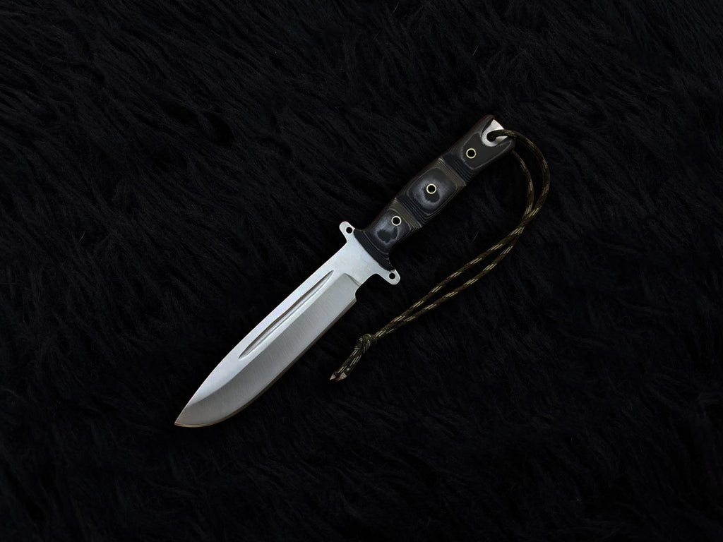 Custom Handmade The Walking Dead Daryl Dixon Replica Knife with Leather Sheath | Full Tang | Stainless Steel | G10 Micarta Handle