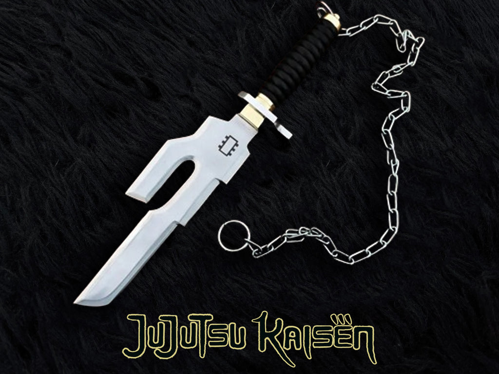 Handmade Jujutsu Kaisen Inspired Replica of Toji Fushiguro's Inverted Spear of Heaven with Chain of A Thousand Miles and Stand
