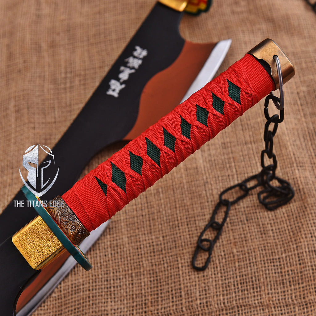 Handmade Demon Slayer Double Sword | Tengen Uzui Nichirin Sword | Anime Cosplay