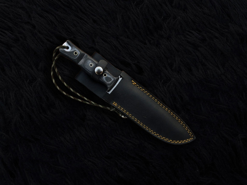 Custom Handmade The Walking Dead Daryl Dixon Replica Knife with Leather Sheath | Full Tang | Stainless Steel | G10 Micarta Handle
