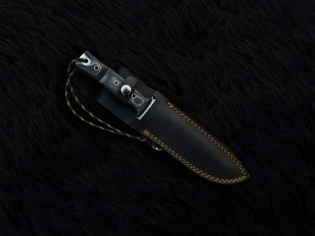 Custom Handmade The Walking Dead Daryl Dixon Replica Knife with Leather Sheath | Full Tang | Stainless Steel | G10 Micarta Handle