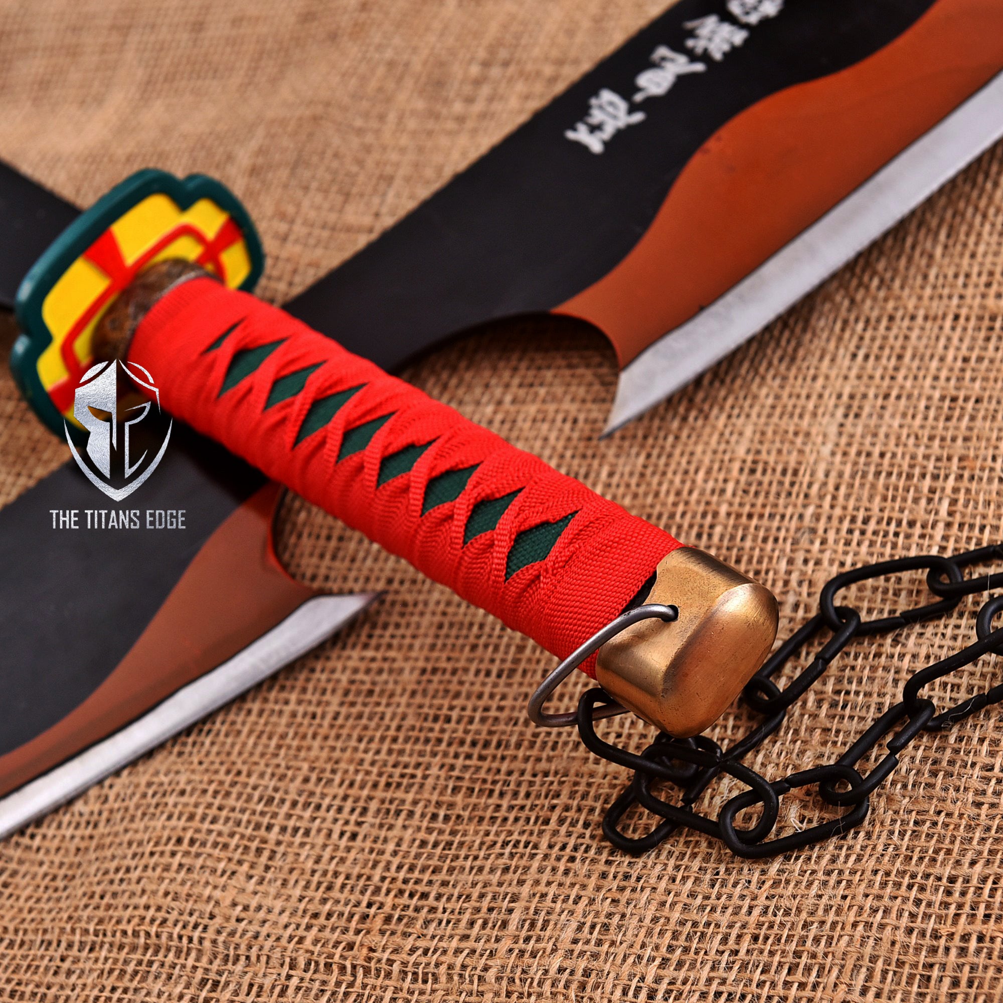 Handmade Demon Slayer Double Sword | Tengen Uzui Nichirin Sword | Anime Cosplay