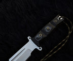 Custom Handmade The Walking Dead Daryl Dixon Replica Knife with Leather Sheath | Full Tang | Stainless Steel | G10 Micarta Handle