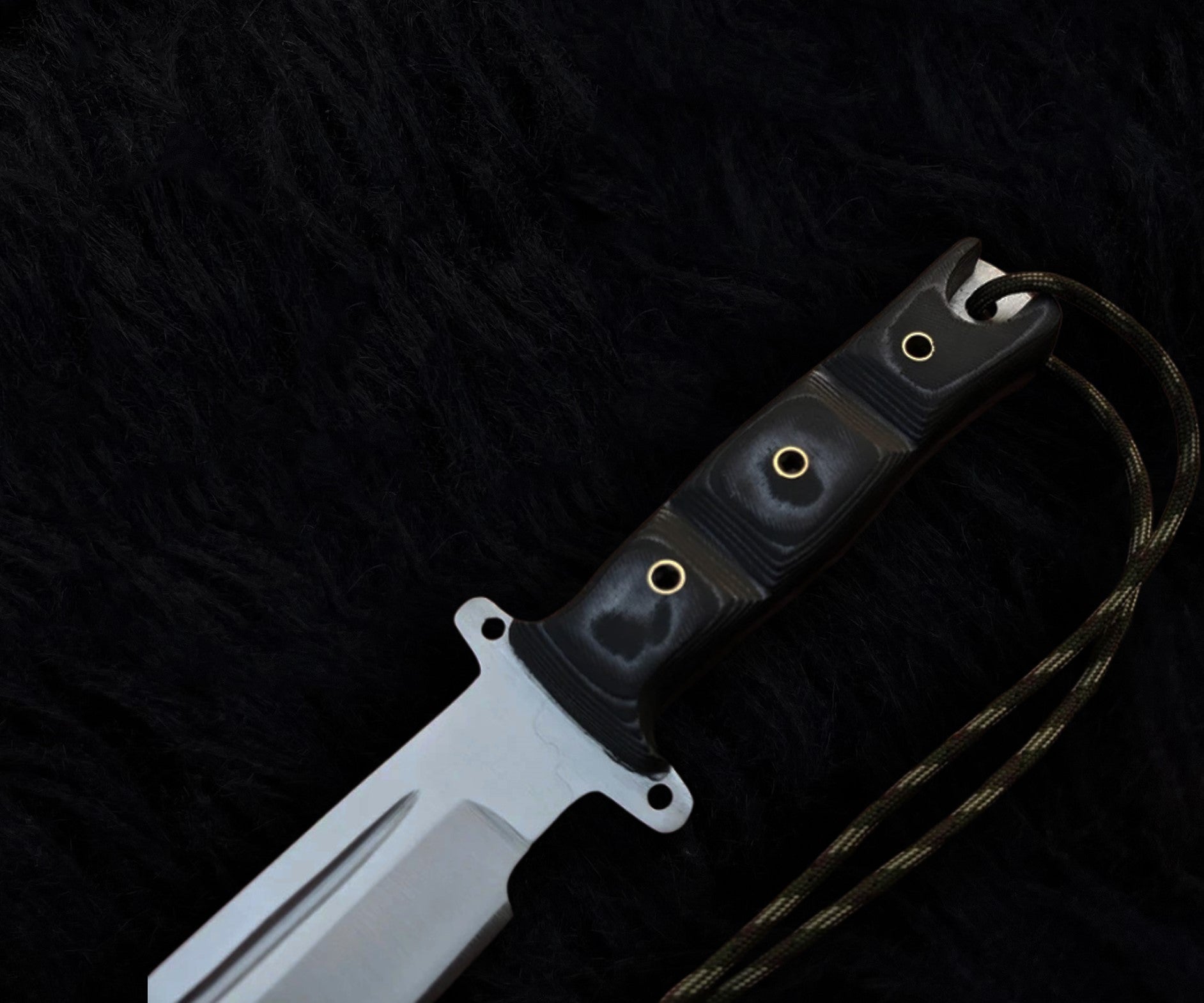 Custom Handmade The Walking Dead Daryl Dixon Replica Knife with Leather Sheath | Full Tang | Stainless Steel | G10 Micarta Handle