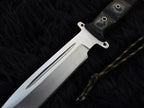 Custom Handmade The Walking Dead Daryl Dixon Replica Knife with Leather Sheath | Full Tang | Stainless Steel | G10 Micarta Handle