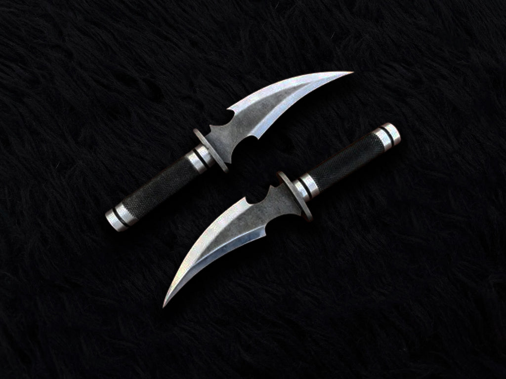 Batman: Under the Red Hood Replica Knives with Leather Sheath