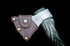 Handmade Premium Full length Carved Green Axe