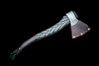 Handmade Premium Full length Carved Green Axe