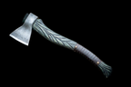 Handmade Premium Full length Carved Green Axe