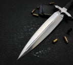 Custom Handmade D2 Steel Dagger with premium leather sheath