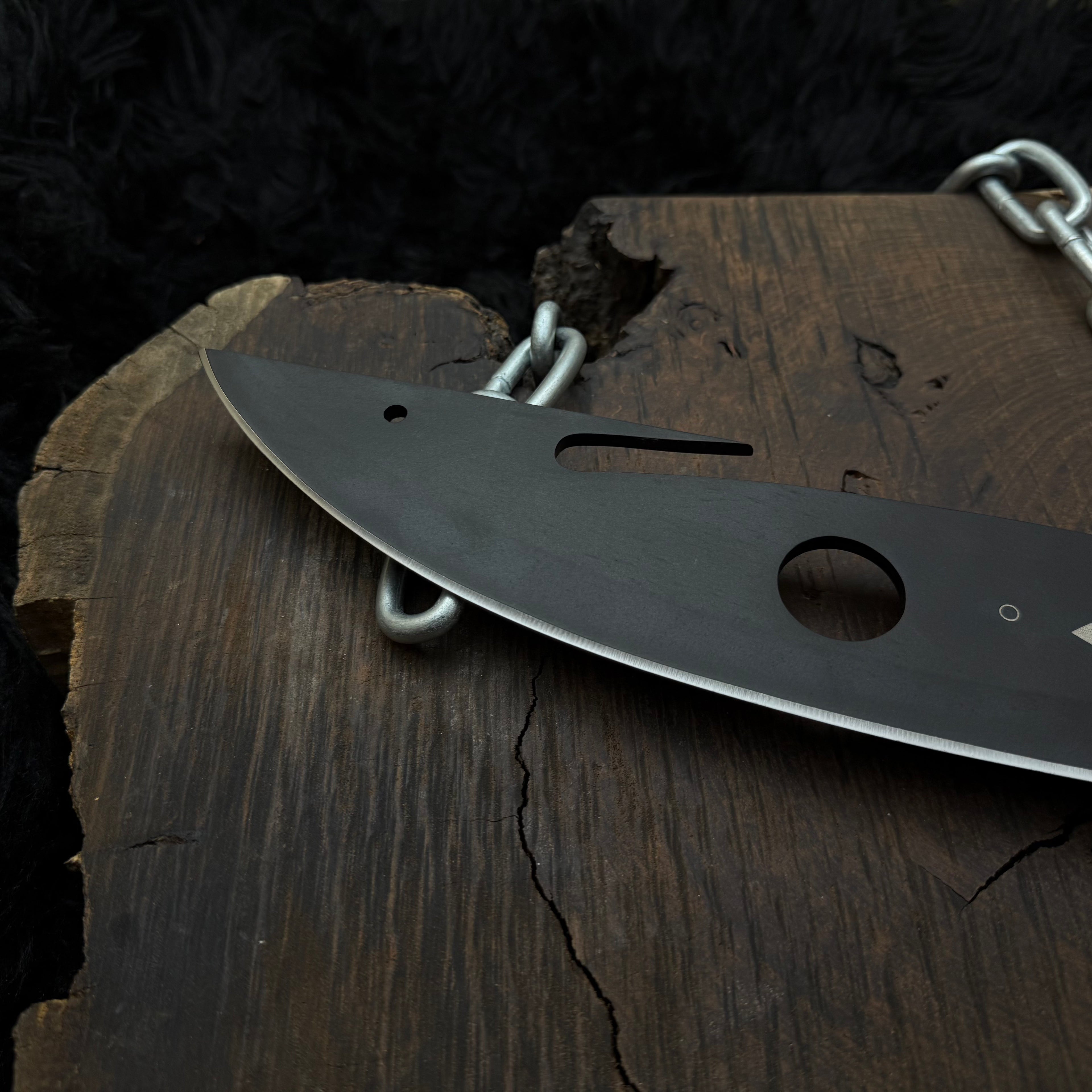Handmade Destiny 2 (Black) Gun Slinger Replica Knife with Leather Sheath
