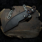 Handmade Destiny 2 (Black) Gun Slinger Replica Knife with Leather Sheath