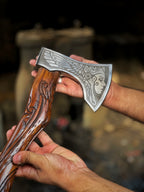 Handmade Premium Valkyrie Fenrir Viking Axe