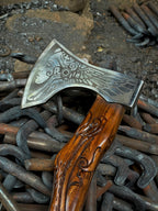 Handmade Premium Valkyrie Fenrir Viking Axe