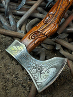 Handmade Premium Valkyrie Fenrir Viking Axe
