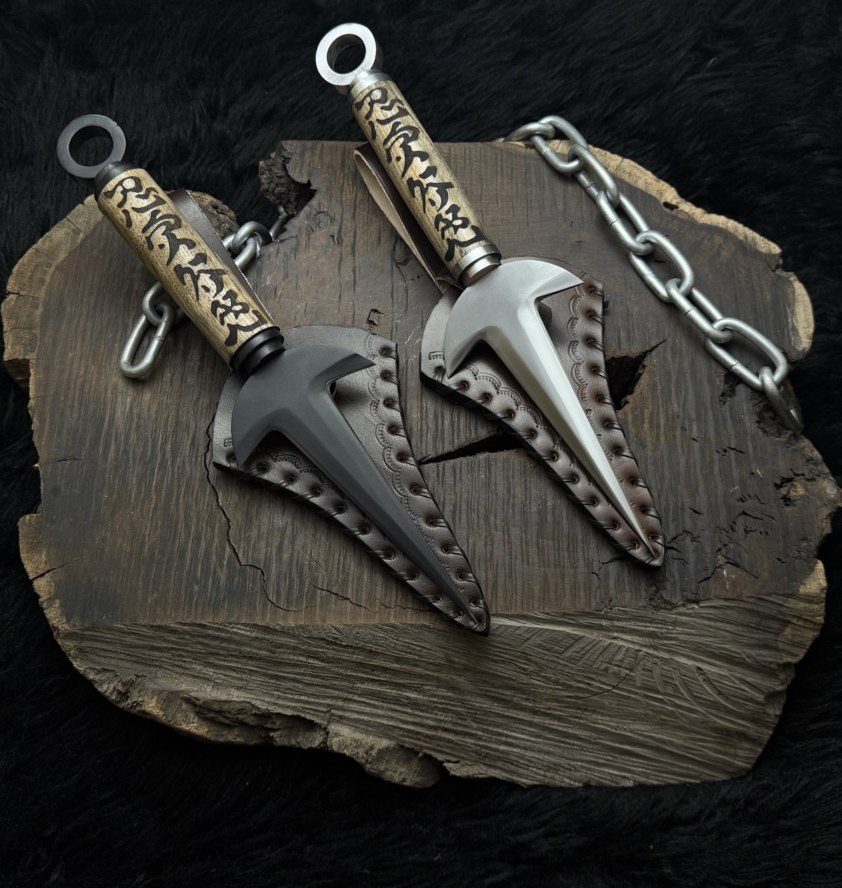 Naruto Shippuden: Handmade Custom Minato Kunai with Leather Sheath | Minato 4th Hokage | Yellow Flash Kunai