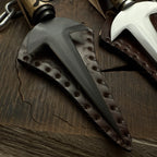 Naruto Shippuden: Handmade Custom Minato Kunai with Leather Sheath | Minato 4th Hokage | Yellow Flash Kunai