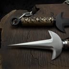 Naruto Shippuden: Handmade Custom Minato Kunai with Leather Sheath | Minato 4th Hokage | Yellow Flash Kunai